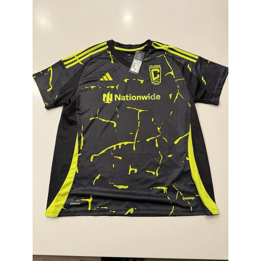 Adidas Columbus Crew 24/25 Away Replica Jersey Black IV5100 Womens 2XL NWT
